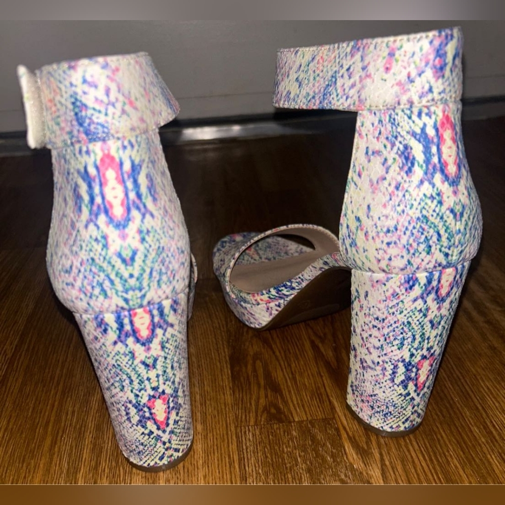 Colorful Splatter Heels - Picture 9 of 14